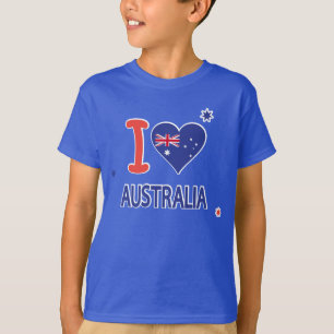 Ik HOUD van AUSTRALIË Gelukkig Australië Dag 26 T-shirt