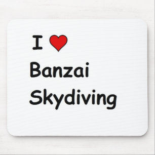 Ik houd van Banzai Skydiving Muismat