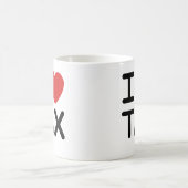 Ik houd van Belasting Koffiemok (Center)