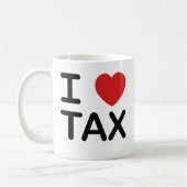 Ik houd van Belasting Koffiemok (Links)