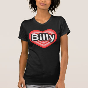 Ik houd van Billy. Ik houd van u Billy. Hart T-shirt