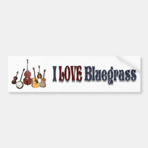 IK HOUD VAN BLUEGRASS-BUMPERSTICKER BUMPERSTICKER