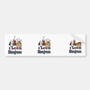 IK HOUD VAN BLUEGRASS-BUMPERSTICKER BUMPERSTICKER