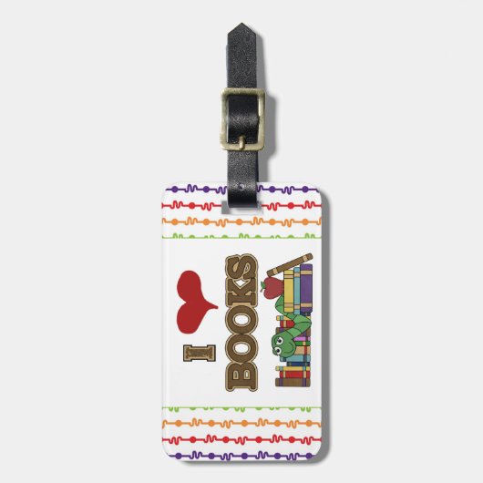 Ik houd van Boeken Bagagelabel (Voorkant verticaal)