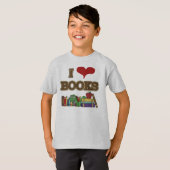 Ik houd van Boeken T-shirt (Voorkant volledig)