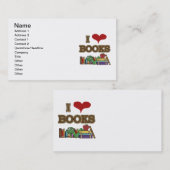 Ik houd van Boeken Visitekaartje (Voorkant / Achterkant)