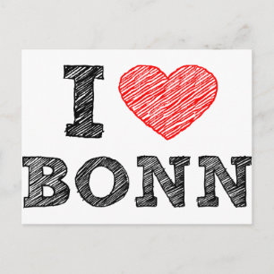Ik houd van Bonn Briefkaart