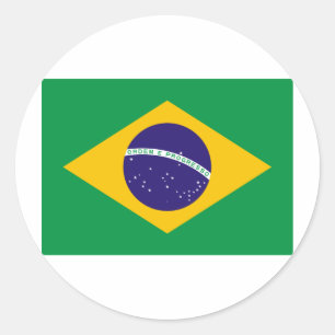 Ik houd van Brazilië Ronde Sticker