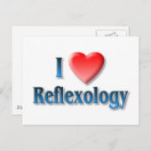 Ik houd van Briefkaart Reflexology (Voorkant / Achterkant)