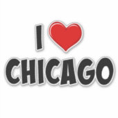 Ik houd van Chicago Sticker (Voorkant)