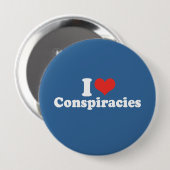 IK HOUD VAN CONSPIRACIES - .png Ronde Button 4,0 Cm (Voorkant /achterkant)