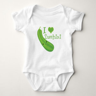 Ik houd van Courgette Glimlachend Courgette Kawaii Romper