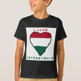 Ik houd van de Donkere T-shirt van het Kind
