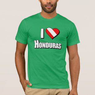 Ik houd van de Duik van Honduras T-shirt