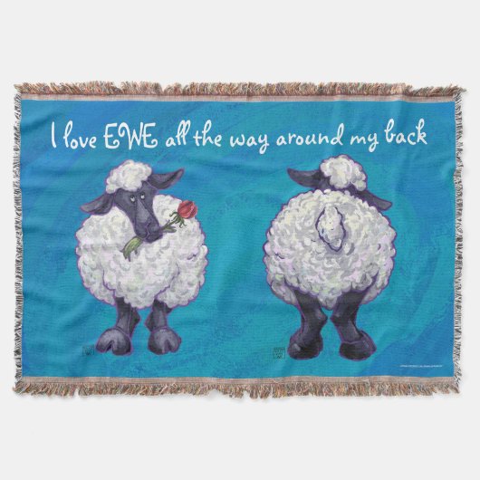 Ik houd van de Hoofden van de Ooi en de Schapen Deken (Voorkant)
