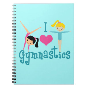 Ik houd van de Leuke Turner van de Gymnastiek Notitieboek
