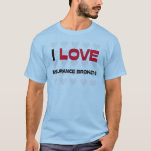 IK HOUD VAN DE MAKELAARS VAN DE VERZEKERING T-SHIRT