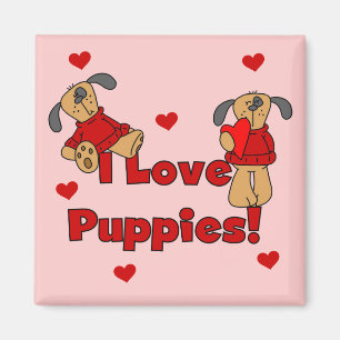 Ik houd van de T-shirts en de Giften van het Puppy Magneet