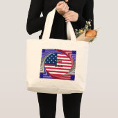 IK HOUD VAN DE VS GROTE TOTE BAG (Voorkant (product))