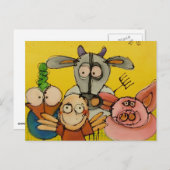 ik houd van dieren briefkaart (Voorkant / Achterkant)