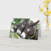 Ik houd van Ezels! Kaart (Gele Bloem)