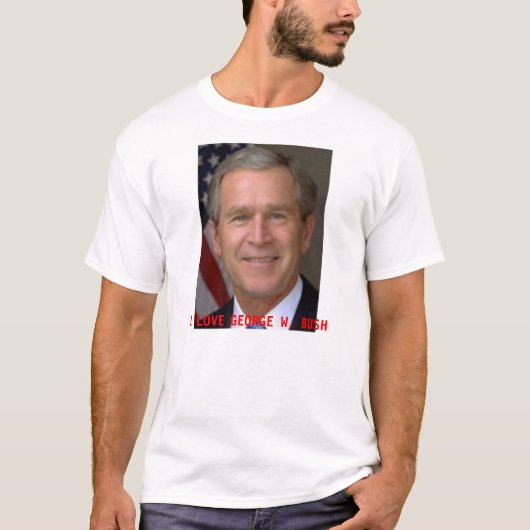 IK HOUD VAN GEORGE W. STRUIK T-SHIRT (Voorkant)