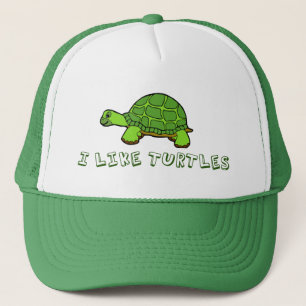 Ik houd van Groene Leuk van Schildpadden Trucker Pet