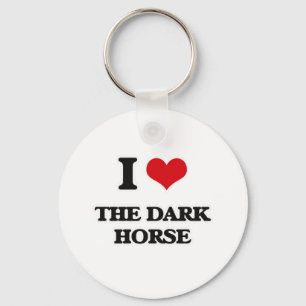 Ik houd van het Donkere Paard Sleutelhanger