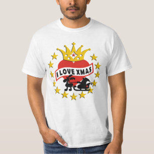 Ik HOUD van het HART & de KROON van Kerstmis T-shirt