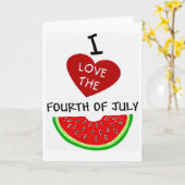 IK HOUD VAN HET VIERDE VAN 3 JULI KAART (Gele Bloem)