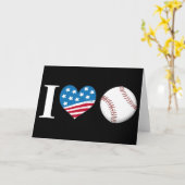 Ik houd van het wenskaart van het HONKBAL Kaart (Gele Bloem)