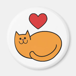 Ik houd van katten magneet