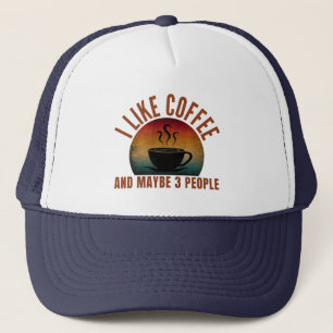 IK HOUD VAN KOFFIE EN MISSCHIEN 3 MENSEN TRUCKER PET