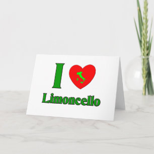 Ik houd van Limoncello Feestdagen Kaart