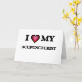 Ik houd van mijn Acupuncturist Kaart (Gele Bloem)