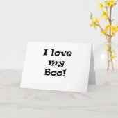 Ik houd van mijn Boe-geroep Kaart (Gele Bloem)