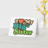 Ik houd van Mijn Grote Zuster Kaart (Gele Bloem)