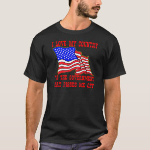 Ik houd van Mijn Land het de Overheid is die T-shirt