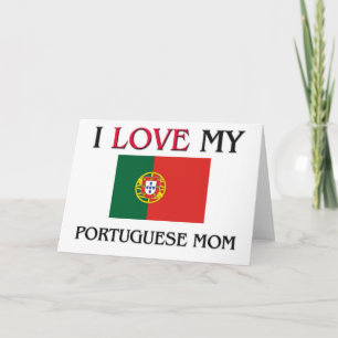 Ik houd van Mijn Portugees Mamma Kaart