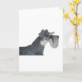 Ik houd van Mijn Schnauzer Kaart (Gele Bloem)