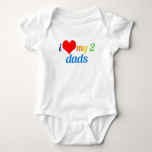 Ik houd van Mijn Twee Dads Romper