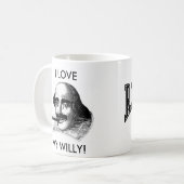 IK HOUD VAN MIJN WILLY! KOFFIEMOK (Voorkant links)