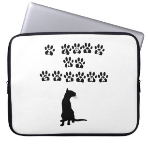 Ik houd van Mijn Zwarte Sphynx Laptop Sleeve