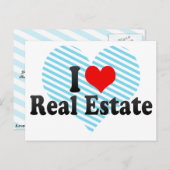 Ik houd van Onroerende goederen Briefkaart (Voorkant / Achterkant)