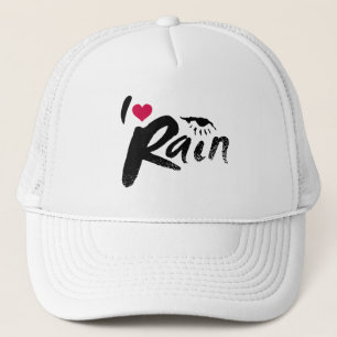 Ik houd van Regen Trucker Pet
