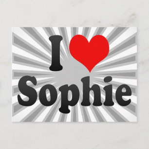 Ik houd van Sophie Briefkaart