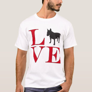 Ik houd van Stier Terriers - Licht T - shirt