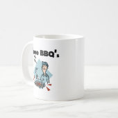 Ik houd van T-shirts BBQs en Giften Koffiemok (Voorkant links)