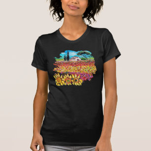 IK HOUD VAN TUSCANY EN SUNFLOWERS T-SHIRT