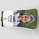 Ik houd van u aan de ruwe & achternaam van de doua golfheadcover (Voorkant)